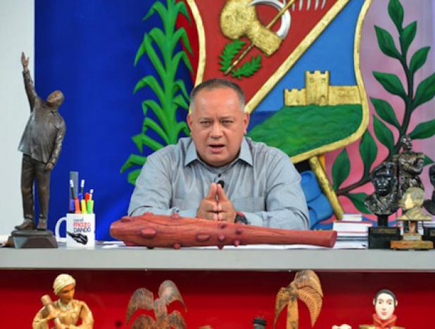 Diosdado Cabello en su programa "Con el mazo dando" desde Yaracuy
