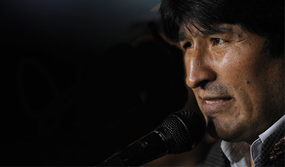 El Presidente de Bolivia, Evo Morales