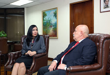 La Magistrada Gladys María Gutiérrez Alvarado con el Diputado Darío Vivas