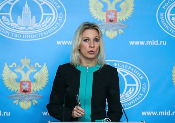 María Zakharova, portavoz del Ministerio de Exteriores ruso.