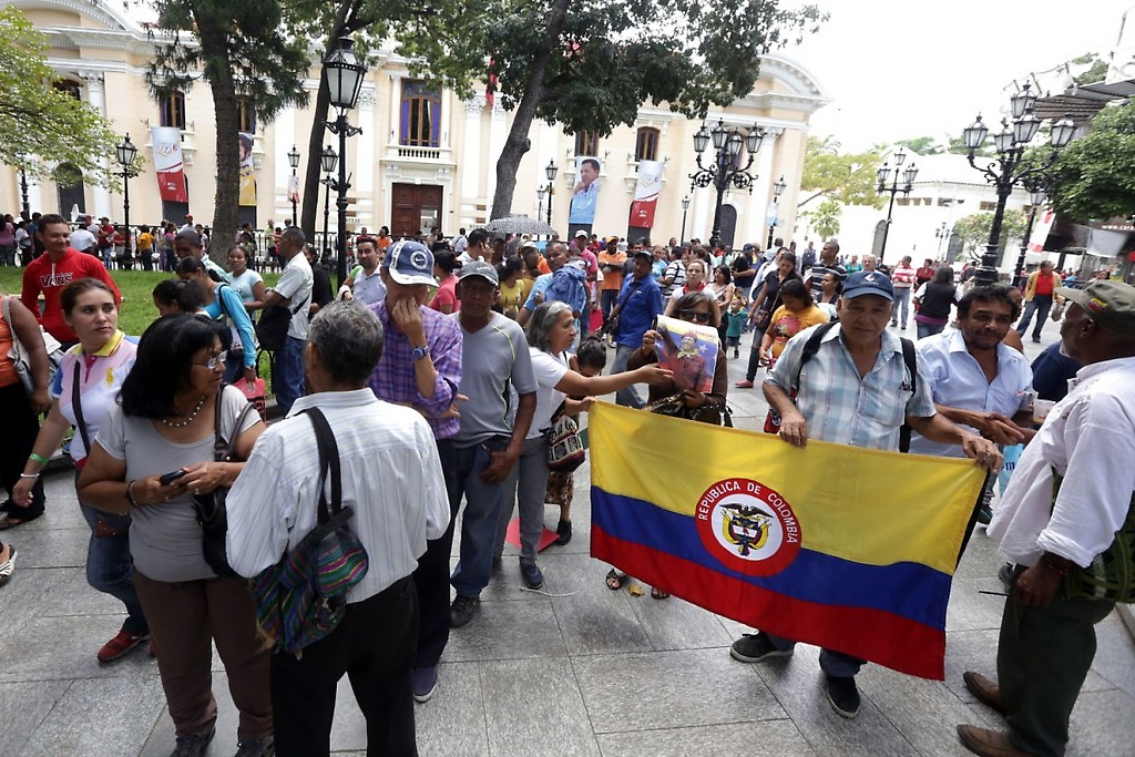 Registro de Colombian@s por la Paz en Caracas