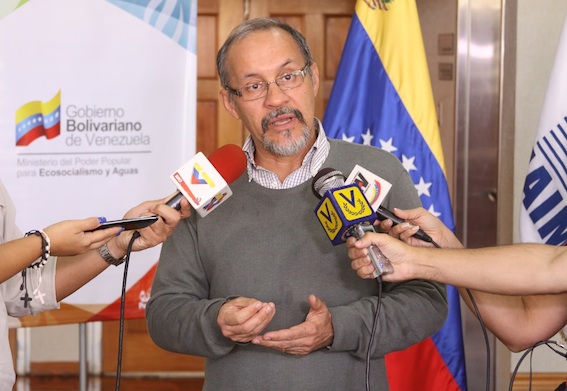 Ministro del Poder Popular para Ecosocialismo y Aguas, Guillermo Barreto