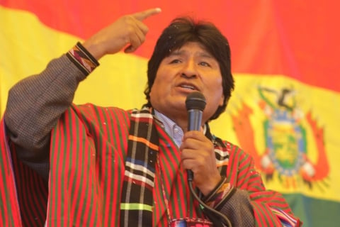 Evo Morales hizo el anuncio
