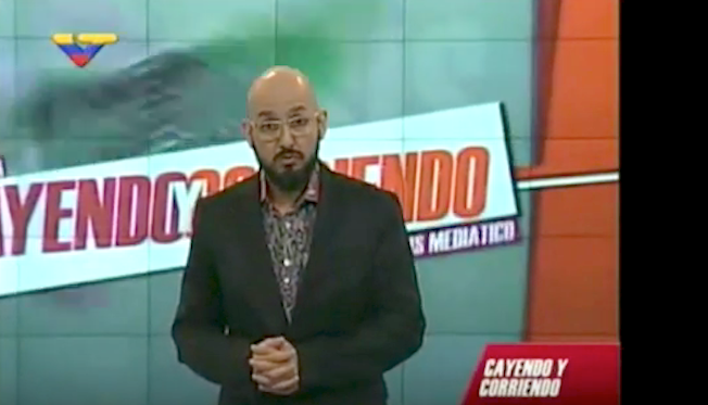 Miguel Ángel Pérez Pirela en su programa Cayendo y Corriendo del lunes 7 de diciembre del 2015