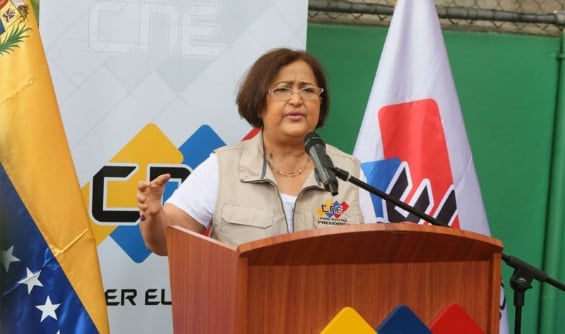 Tibisay Lucena, presidenta del Centro Nacional Electoral (CNE)