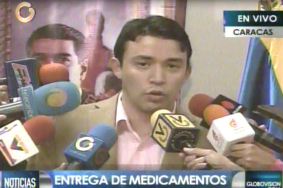 El viceministro de Insumos del Ministerio del Poder Popular para la Salud, Henry Hernández
