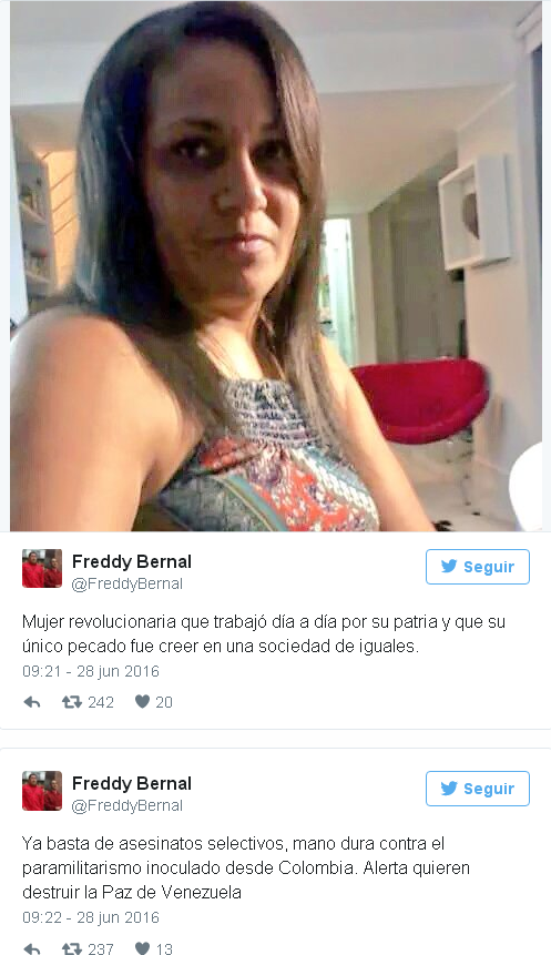 Elizabeth Aguilera, jefa de la Unidad de Batalla Bolívar-Chávez (Ubch) de la cota 905.