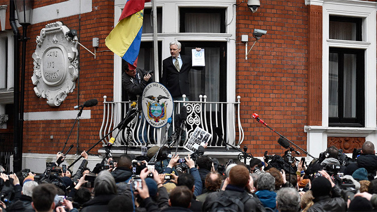 Julian Assange en Londres