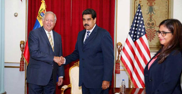 El presidente de la República, Nicolás Maduro recibe a Thomas Shannoon en Miraflores