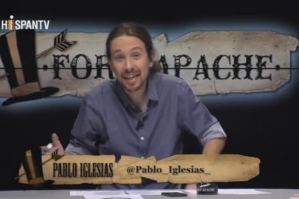 Pablo Iglesias, moderador de "Fort Apache".