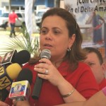 La gobernadora bolivariana de Delta Amacuro,  Lizeta Hernández.