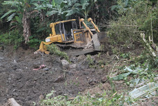 colapso de la vía principal, en el tramo La Lucha de Río Chiquito municipio Junín, estado Táchira