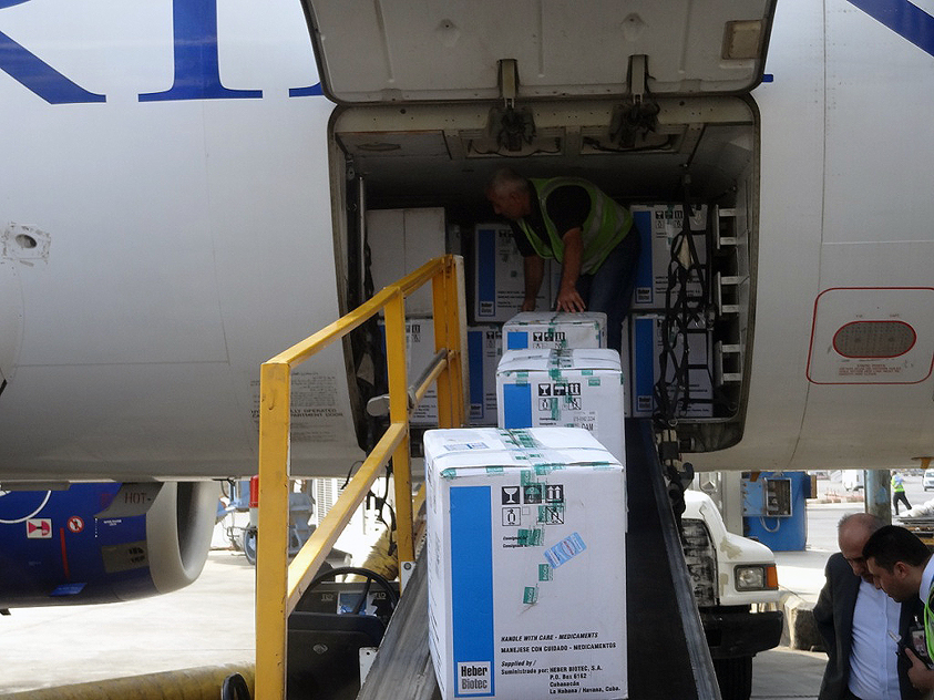 Dos toneladas de ayuda humanitaria procedente de Cuba, recibirán a través del Ministerio de Salud  los centros der salud y hospitales de Siria