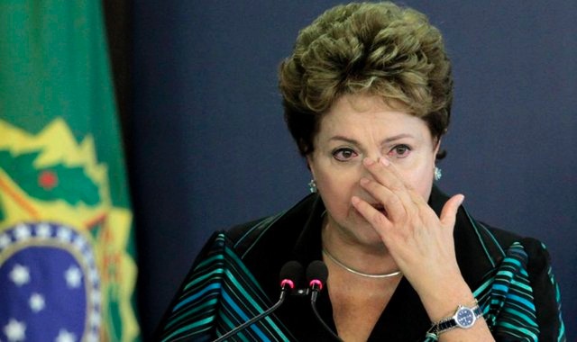 Dilma Rousseff, visiblemente afectada