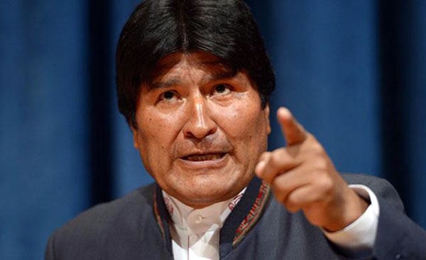 El presidente de Bolivia, Evo Morales