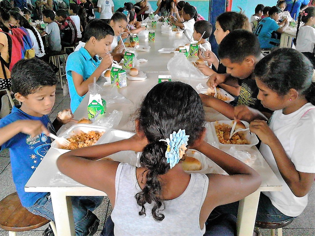Los niños y niñas recibieron siempre sus alimentos necesarios durante el Plan Vacacional