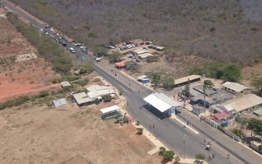 punto de control fronterizo de Paraguachón, estado Zulia