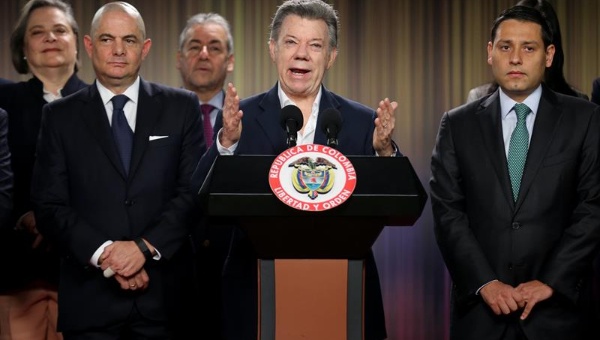 El presidente de Colombia, Juan Manuel Santos