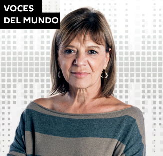 Telma Luzzani, conductora del programa "Voces del Mundo".