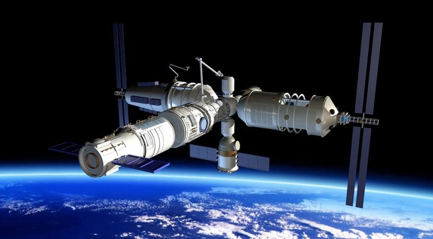 El  laboratorio espacial, el Tiangong-2