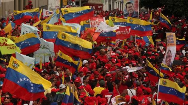 Concentración en Bogotá en apoyo a Venezuela
