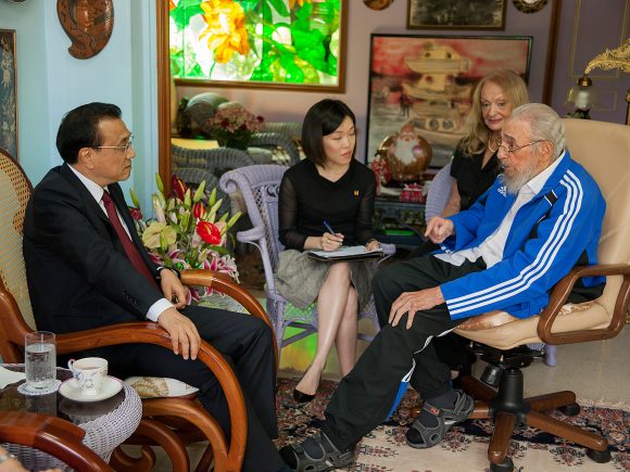 Fidel y Li Keqiang