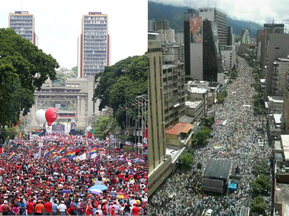 Las marchas y concentraciones a favor y en contra del gobierno del Presidente Maduro, culminaron sin incidentes.