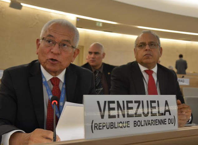 El embajador de Venezuela ante la ONU Ginebra, Jorge Valero