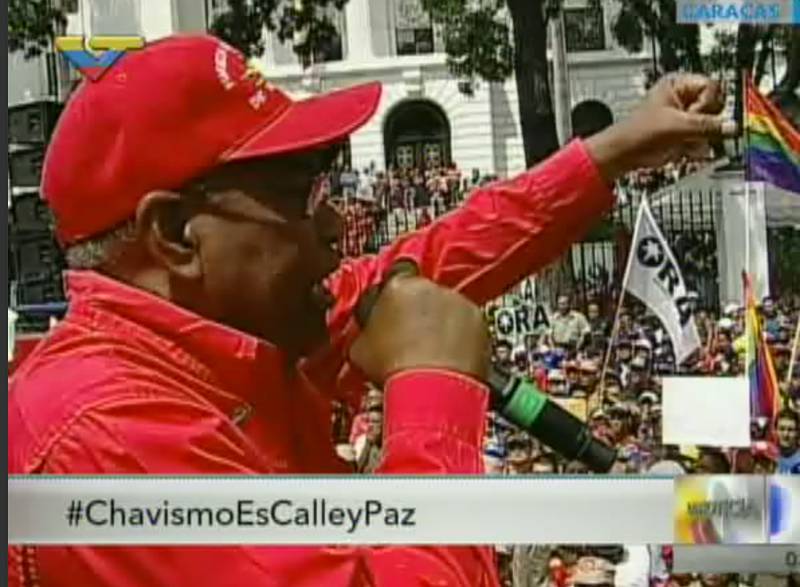 Vicepresidente Istúriz alerta sobre pretensiones violentas de sectores de oposición en Caracas