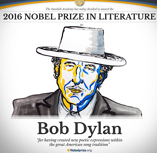 Bob Dylan Nobel de Litaratura 2016