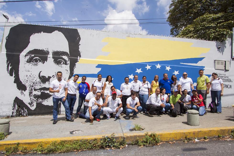 Bajo la coordinación de la Brigada Muralista "César Rengifo" se realizaron murales alegóricos a nuestro Libertador Simón Bolívar y a los símbolos patrios.