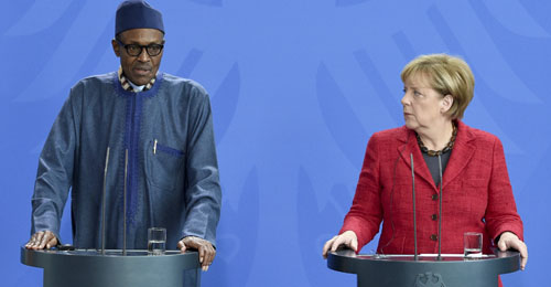Muhammadu Buhari y Angela Merkel