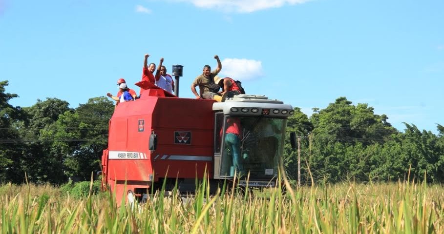 El  productor Ronald Gutiérrez manifestó que “gracias al Gobierno Bolivariano estamos haciendo historia los productores de Calabozo,  cosechando el arroz que si Dios quiere estará en todos los platos del pueblo, ya que esta Revolución es del pueblo, nuestros hijos y del futuro”