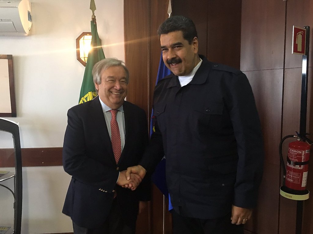 Presidente Maduro y Antonio Guterres