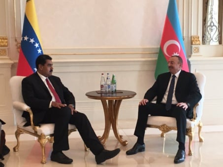El presidente Maduro y el presidente de Azerbaiyán, Ilham Aliyev