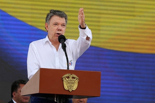 Juan Manuel Santos aceptó el veredicto en nombre del pueblo colombiano
