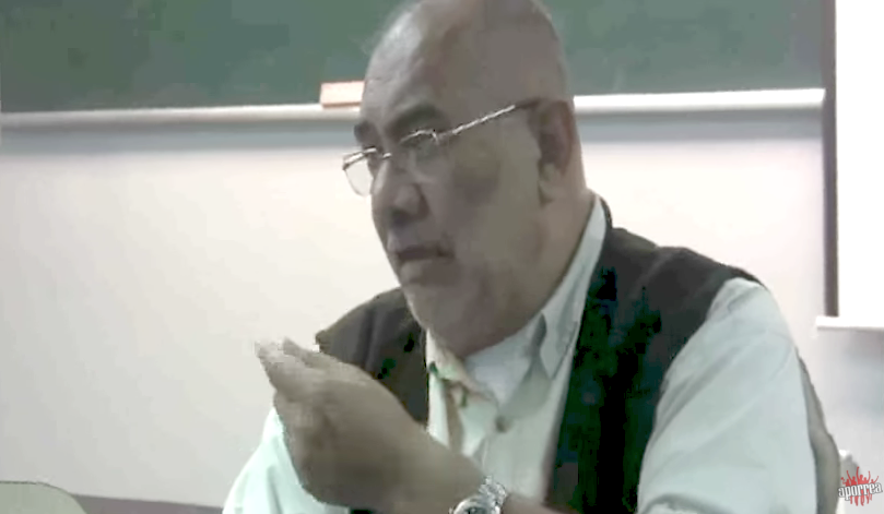 Freddy Gutiérrez en su disertacióntación sobre los spectos Jurídicos y Políticos del decreto 2248 que creó el Arco Minero del Orinoco