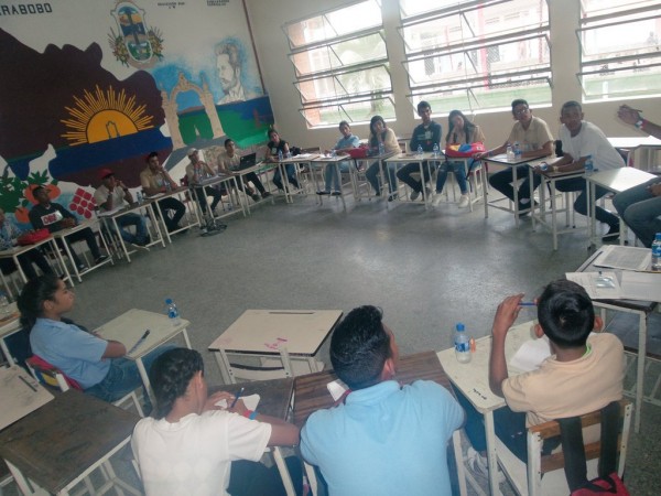 Reunidos en el Liceo Andrés Bello de Caracas.