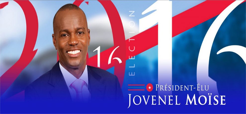El candidato del Partido Haitiano Tet Kale (PHTK), Jovenel Moise