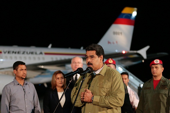 Llegada del presidente Nicolás Maduro a Cuba