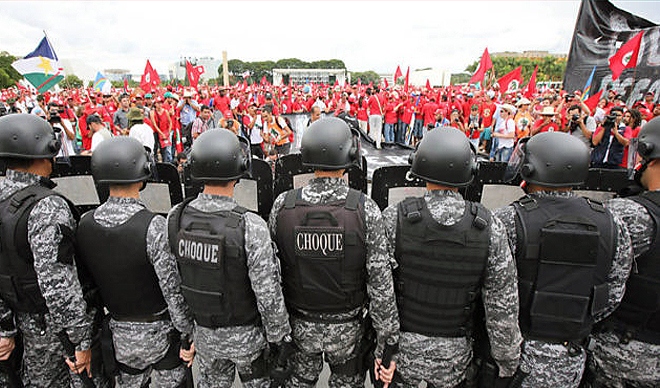 Brigada de la "Fuerza de Choque" de la Policía brasileña