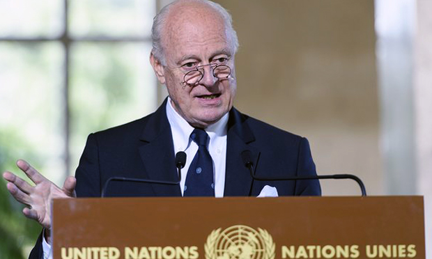 El enviado especial de la Organización de las Naciones Unidas (ONU) para Siria, Staffan de Mistura