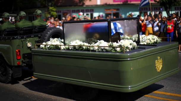 Caravana que traslada los restos de Fidel Castro