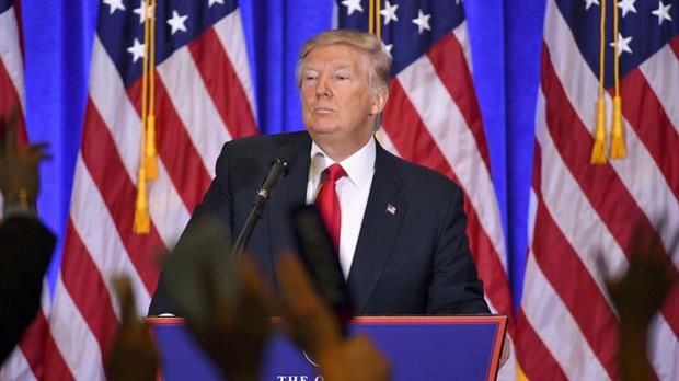 Donald Trump, en su primera conferencia de prensa como presidente electo