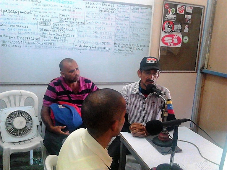 Elio José Guevara, integrante de la COPERATIVA “ABRAZO DE MADURO” habla desde Radio Catabre (Barinas)