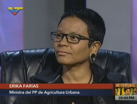 La coordinadora nacional de este proceso de carnetización, Erika Farías.