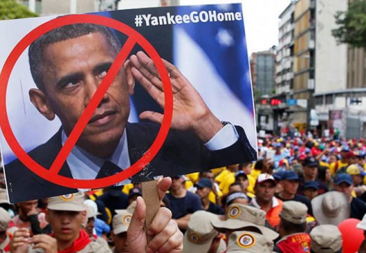 Obama indicó que "el país continúa presenciando actos represivos en las protestas contra el Gobierno de Nicolás Maduro" (¿?)