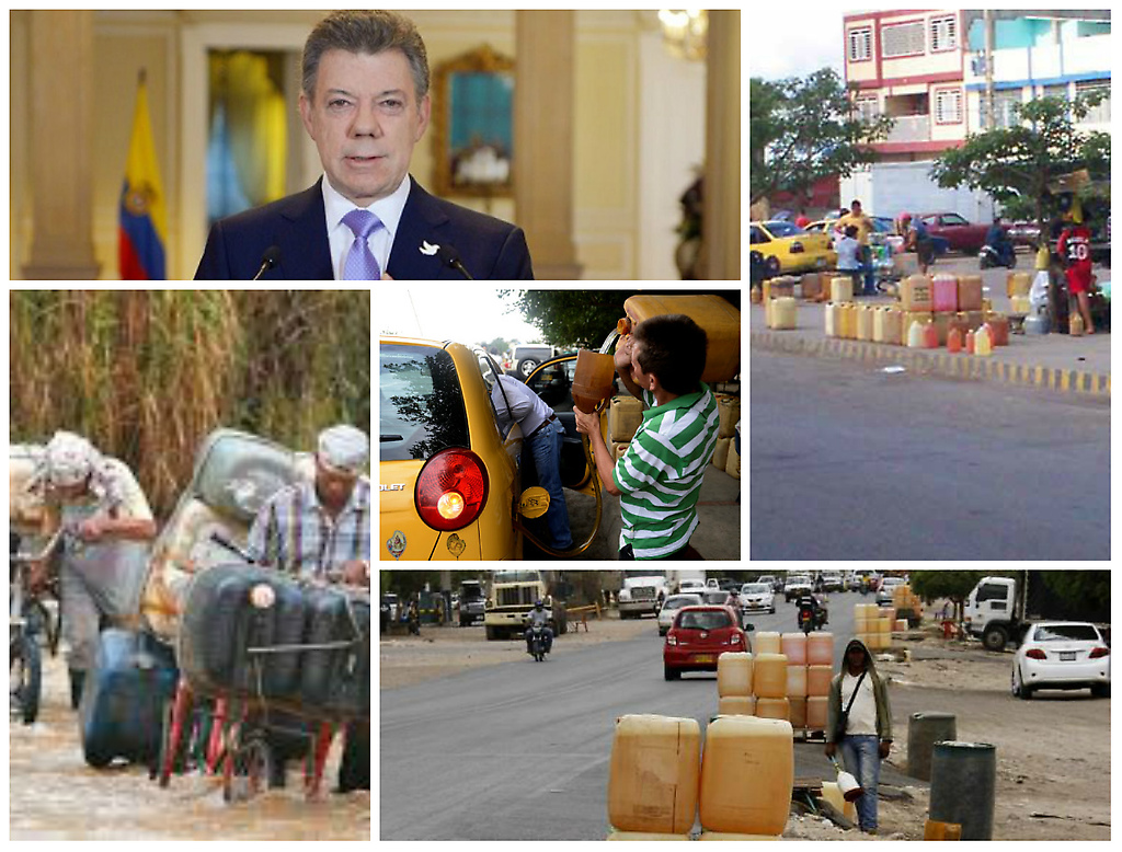 La medida de Santos podría considerarse un saboteo al programa de venta de gasolina con pago de moneda extranjera en la frontera con Colombia para no tocar el contrabando de combustibles desde Venezuela y no afectar a "sus pimpineros".