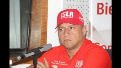 Erick Romero, Intendente Nacional de Tributos Internos del Seniat