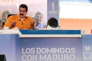El presidente Maduro en el progama "Los domingos con Maduro"